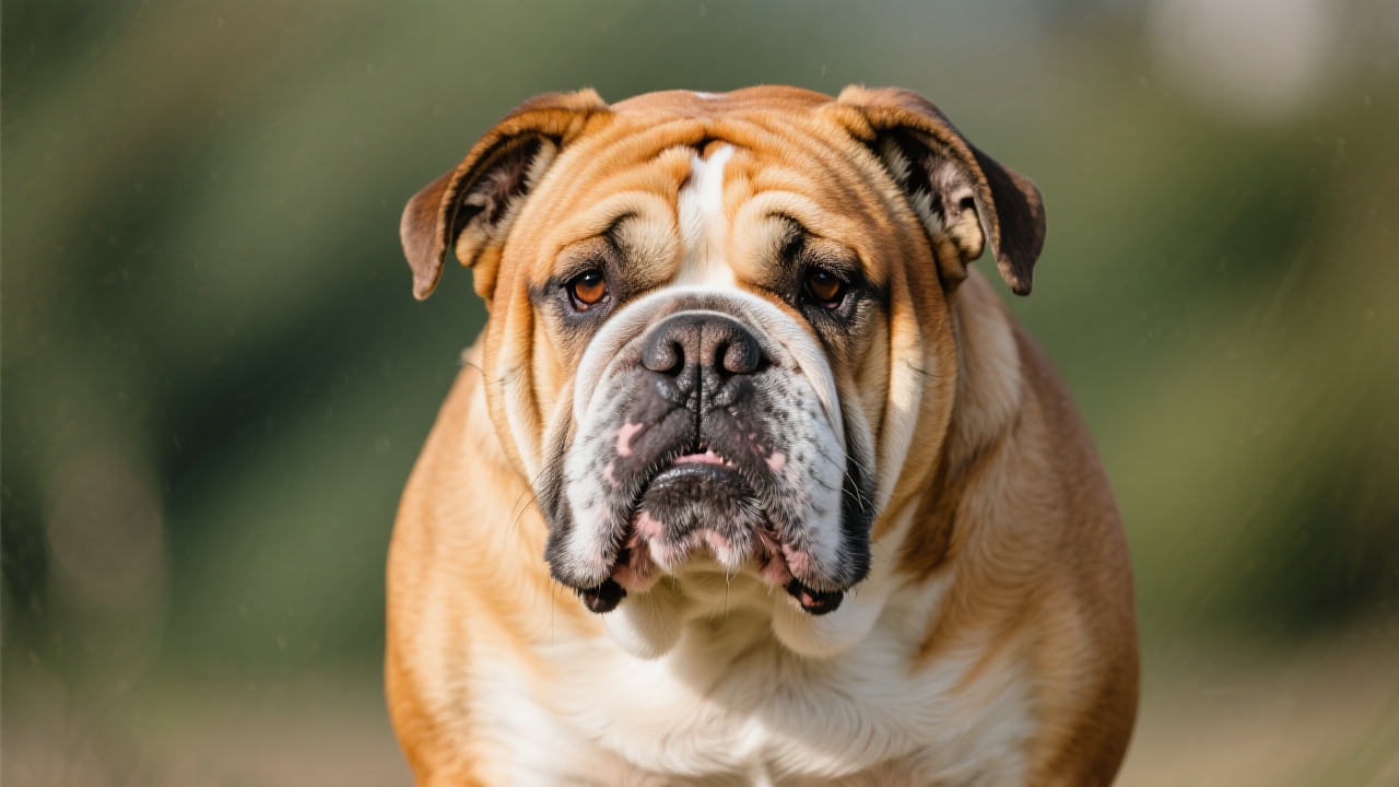 老式英国斗牛犬 主视图